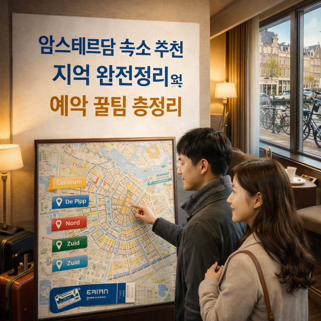 암스테르담 숙소 추천 지역 완전정리 및 예약 꿀팁 총정리