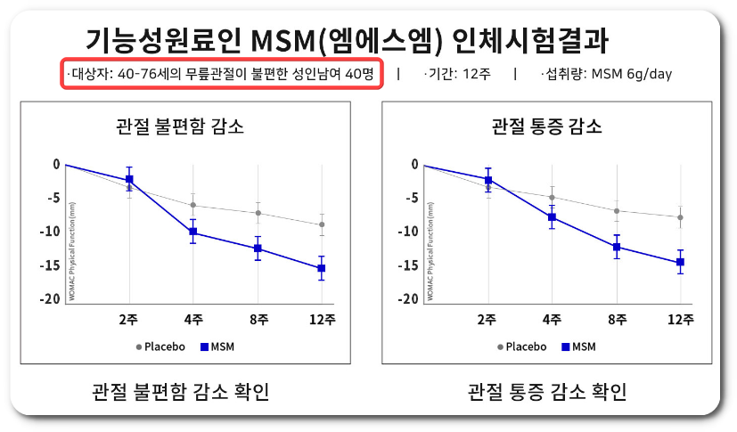 MSM(식이유황) 효능