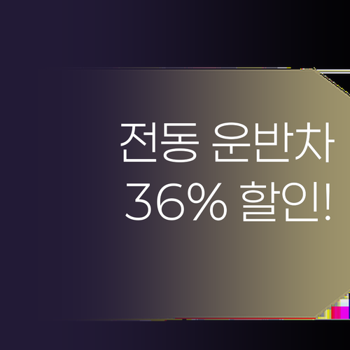 전동 운반차, 왜 이제 샀을까? 36..