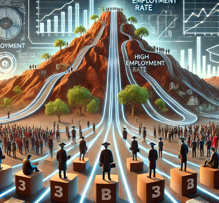 대학교 취업 난이도를 보여주는 사진