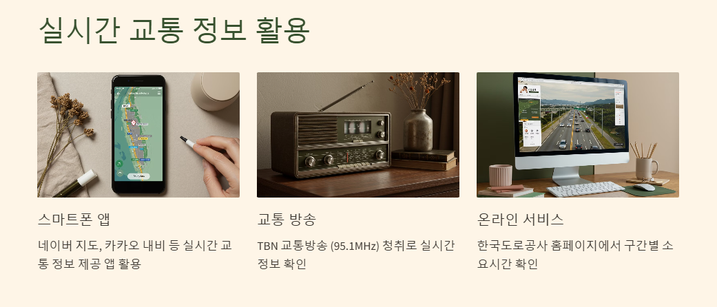 실시간 교통정보 활용