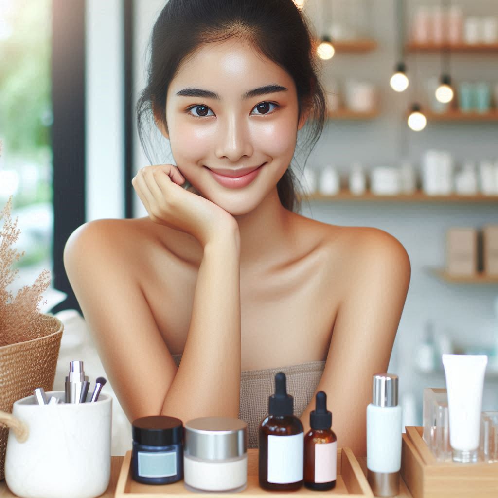 피부,체형관리 샵 배경