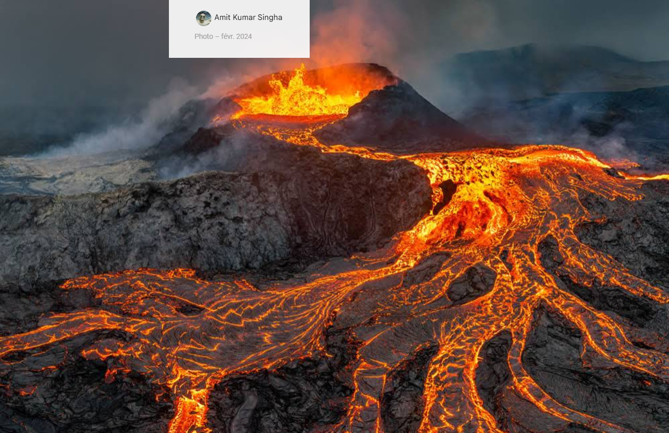 니이라공고 화산의 분화 모습