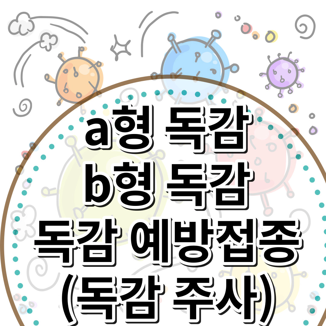 a형 독감 vs b형 독감-독감 예방 접종