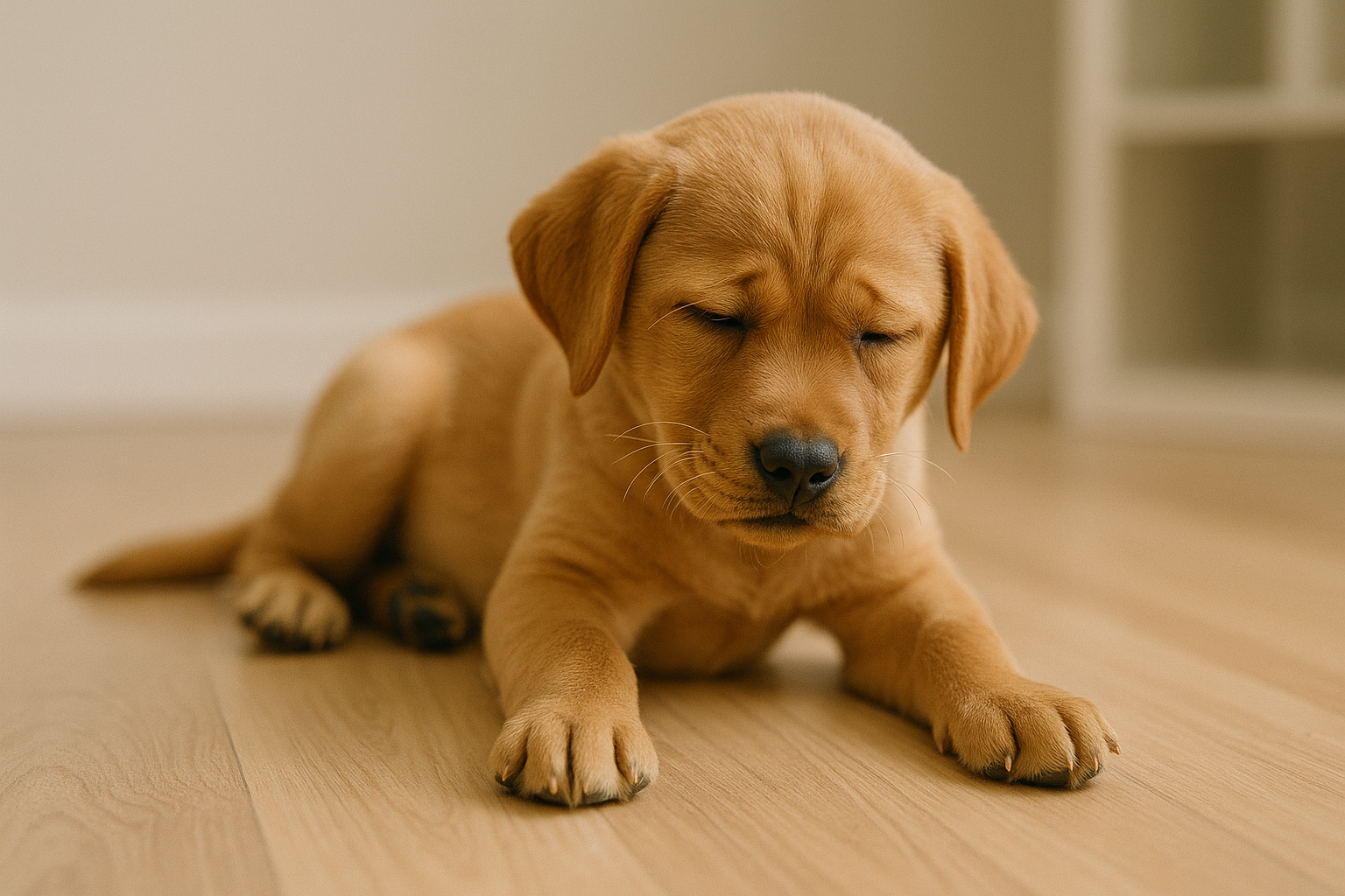 강아지 아파하는 사진