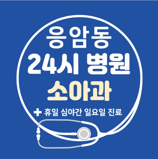 은평구-응암동-24시간-병원-소아과-토요일-야간-일요일-진료-당직병원-찾기