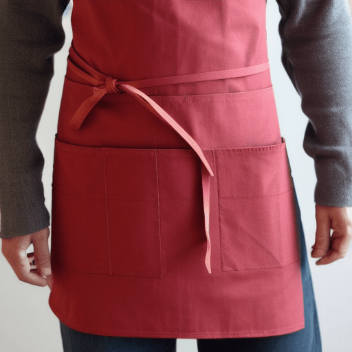 남성용 빨간색 앞치마 사진