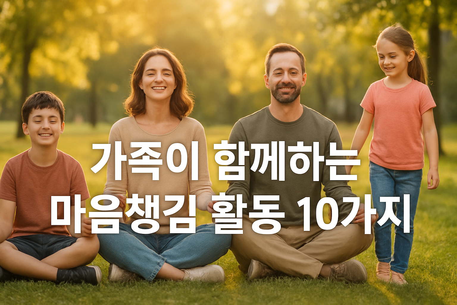 가족이 함께하는 마음챙김 활동 10가지
