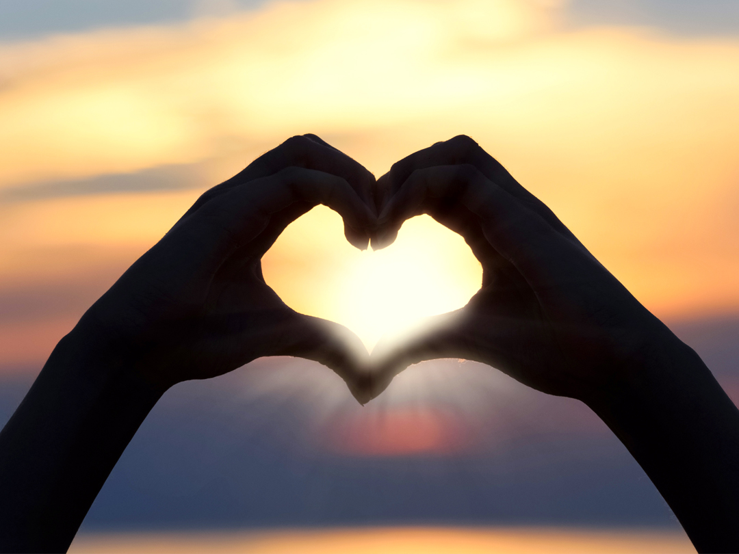 손가락 하트 성경 말씀 카드 이미지