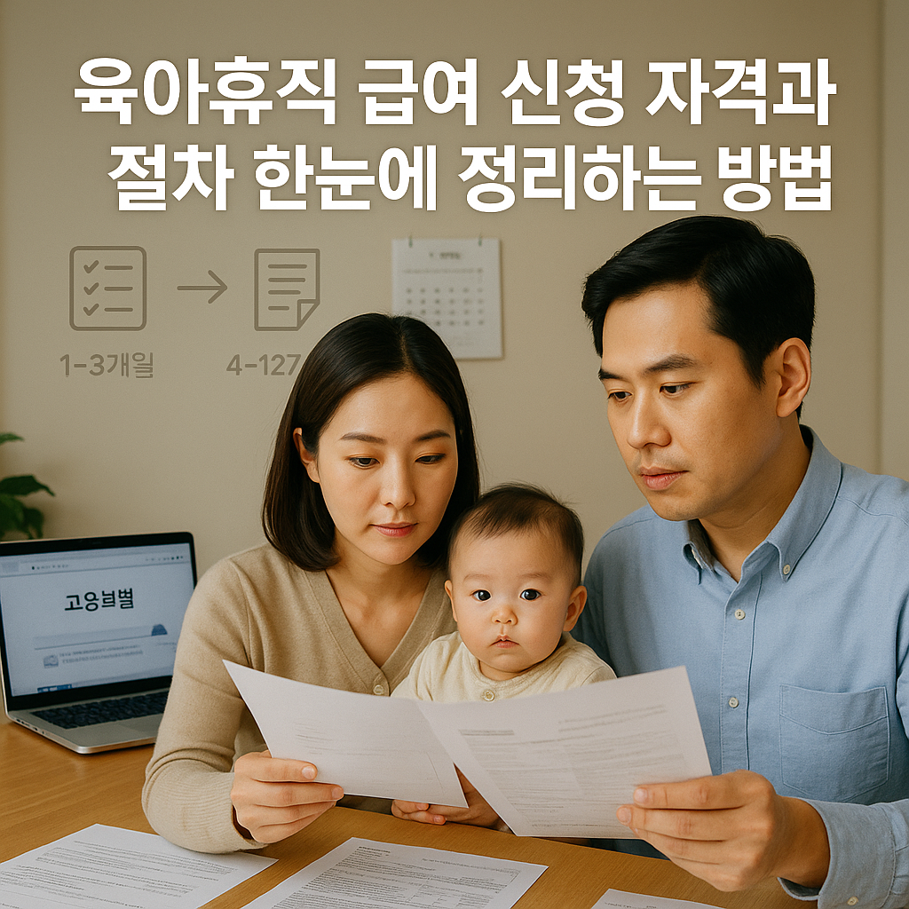 육아휴직 급여 신청 자격과 절차 한눈에 정리하는 방법