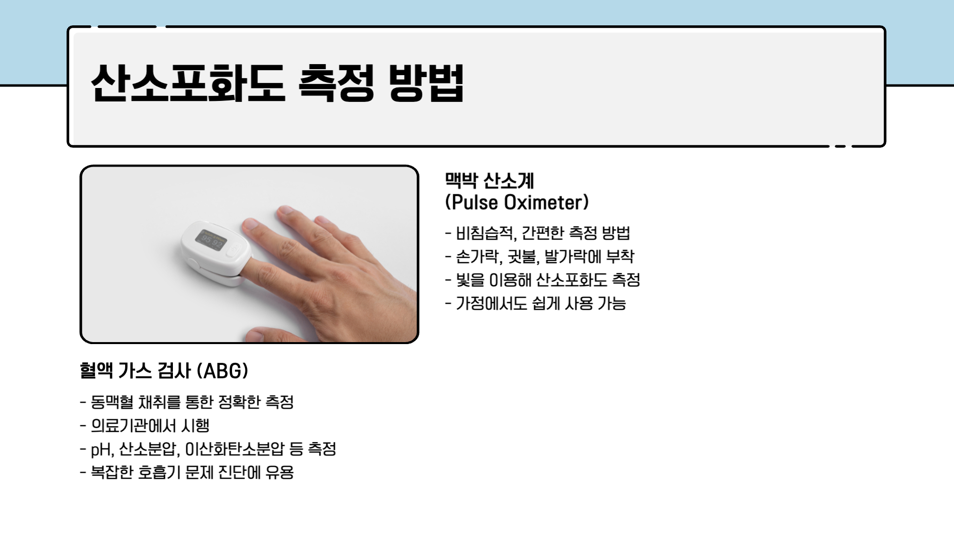 산소포화도 정상범위