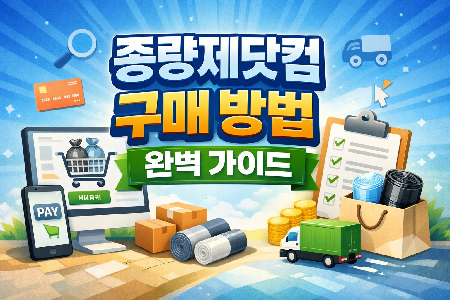 종량제닷컴 구매 방법 완벽 가이드[2026 최신] 지역별 종량제봉투 온라인 주문&middot;배송&middot;구매 가능 지역 총정리