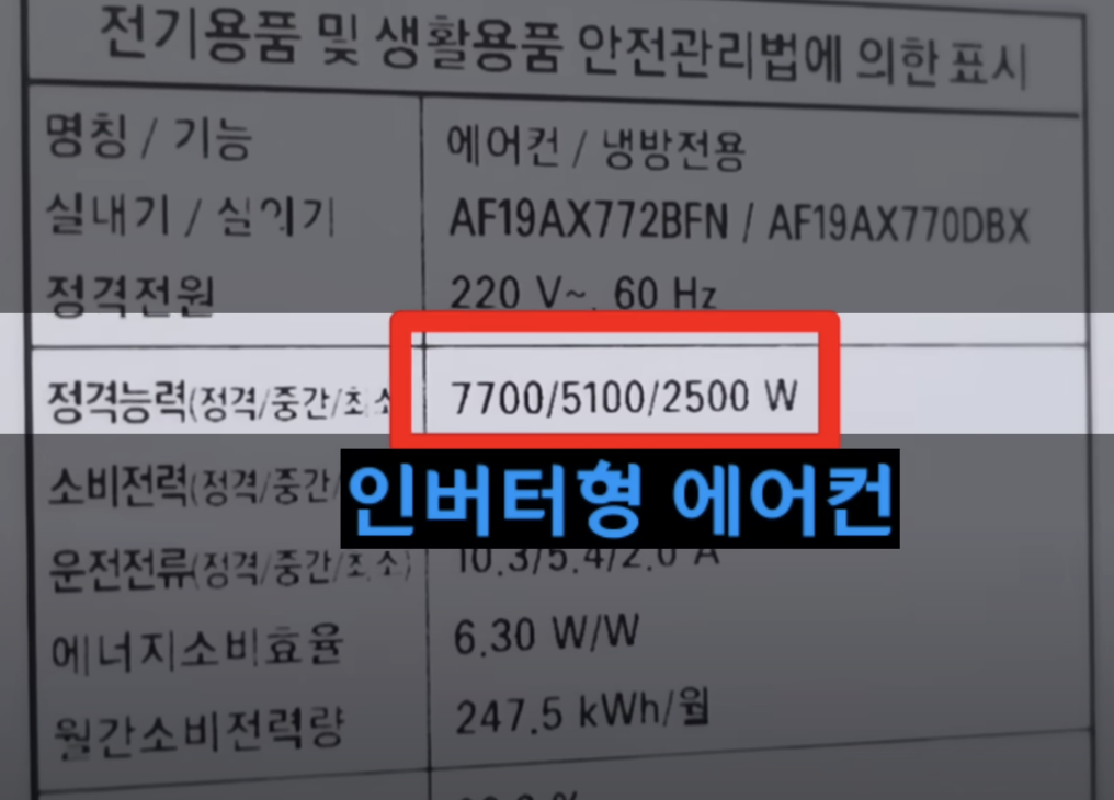 인버터형 에어컨