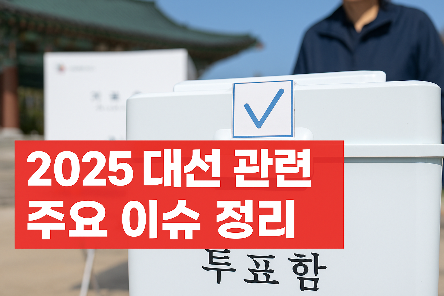 대한민국의 미래를 결정할 주요 쟁점들을 한눈에 살펴보세요!