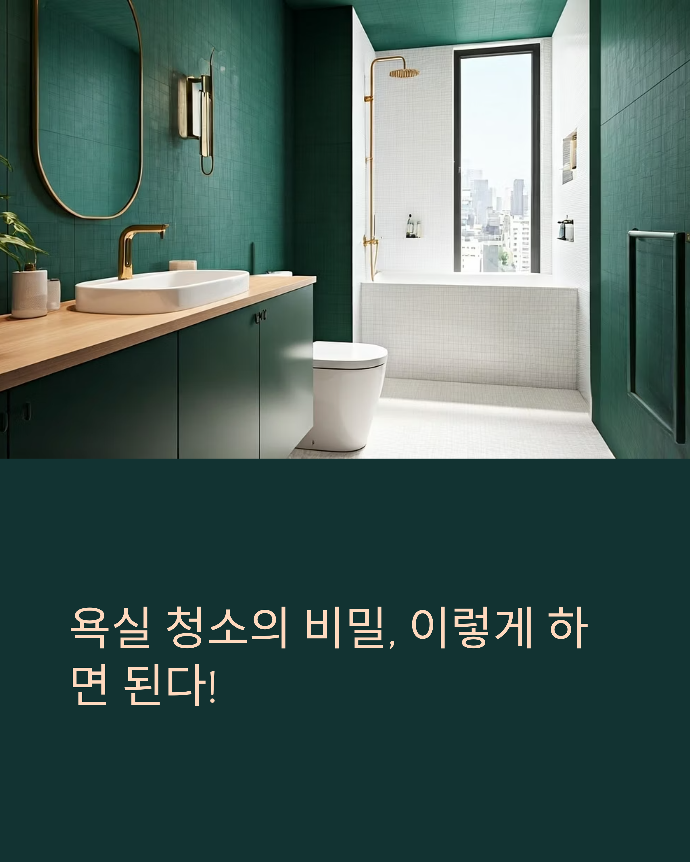 욕실청소의 비밀 입주청소 꿀팁