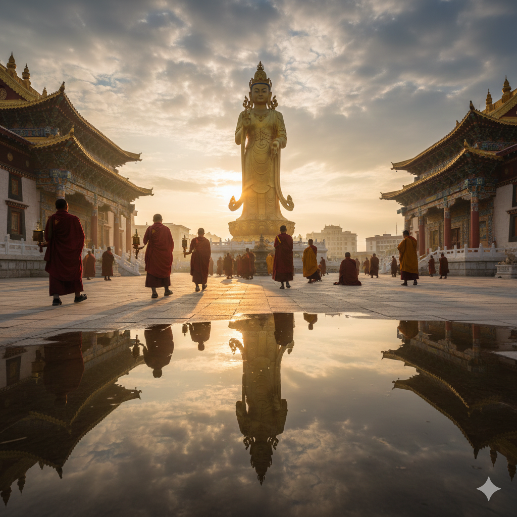 울란바토르 최대 불교 사원 간단사