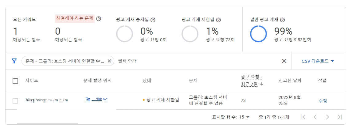 티스토리 광고 크롤러 오류