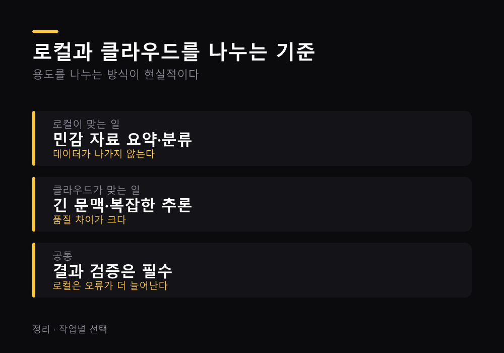 로컬 LLM 시작 순서