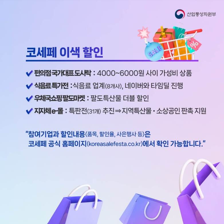 2024 코리아세일페스타 정보&amp;#44; 출처: 산업통상자원부
