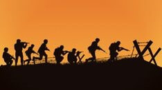 고지를-향해-능선을-타고-돌격하는-군인들