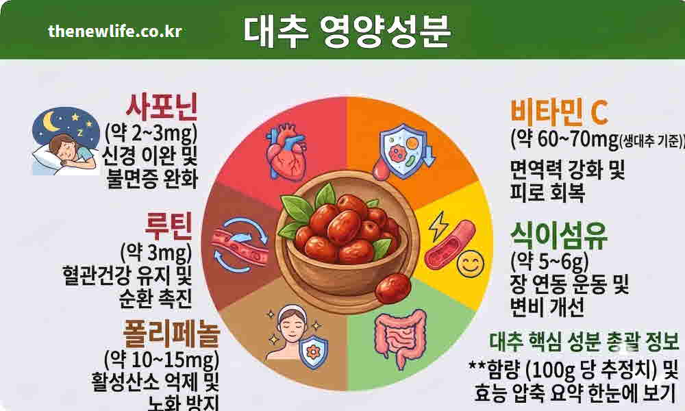 대추 효능 영양성분
