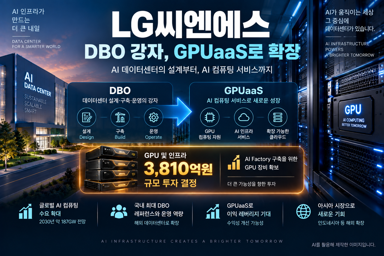 AI 데이터센터 DBO에서 GPUaaS로 사업을 확장하는 LG씨엔에스 기업분석