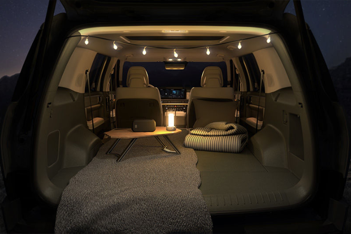 2023 싼타페 트렁크 오픈