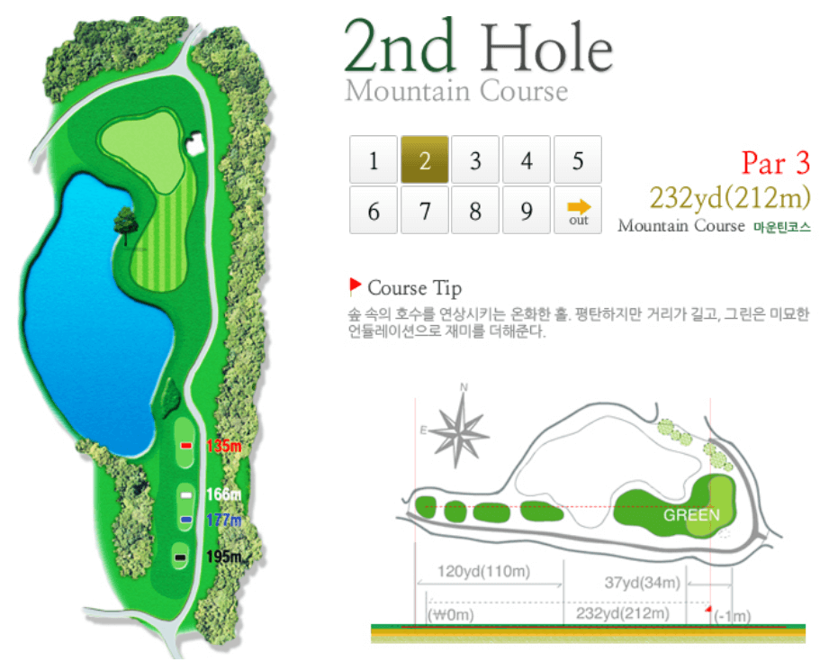 그린필드 컨트리클럽 마운틴코스 2