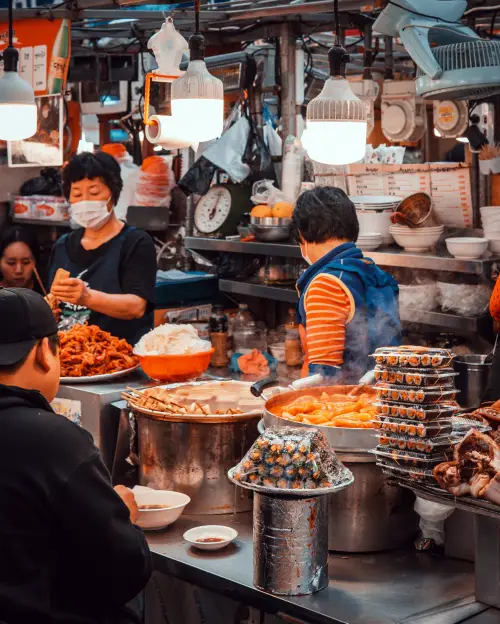 Korean hospitality and free banchan side dishes