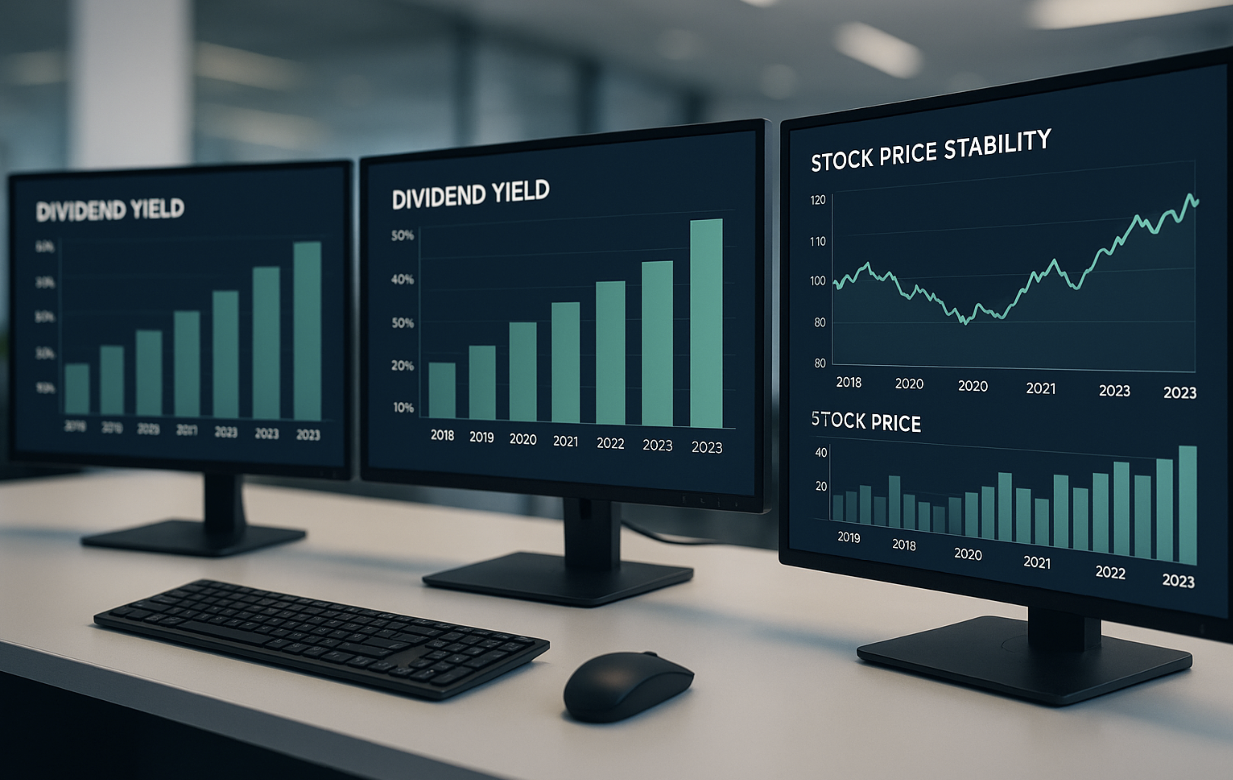 배당수익률과 주가 안정성 분석을 위한 데이터 시각화 환경