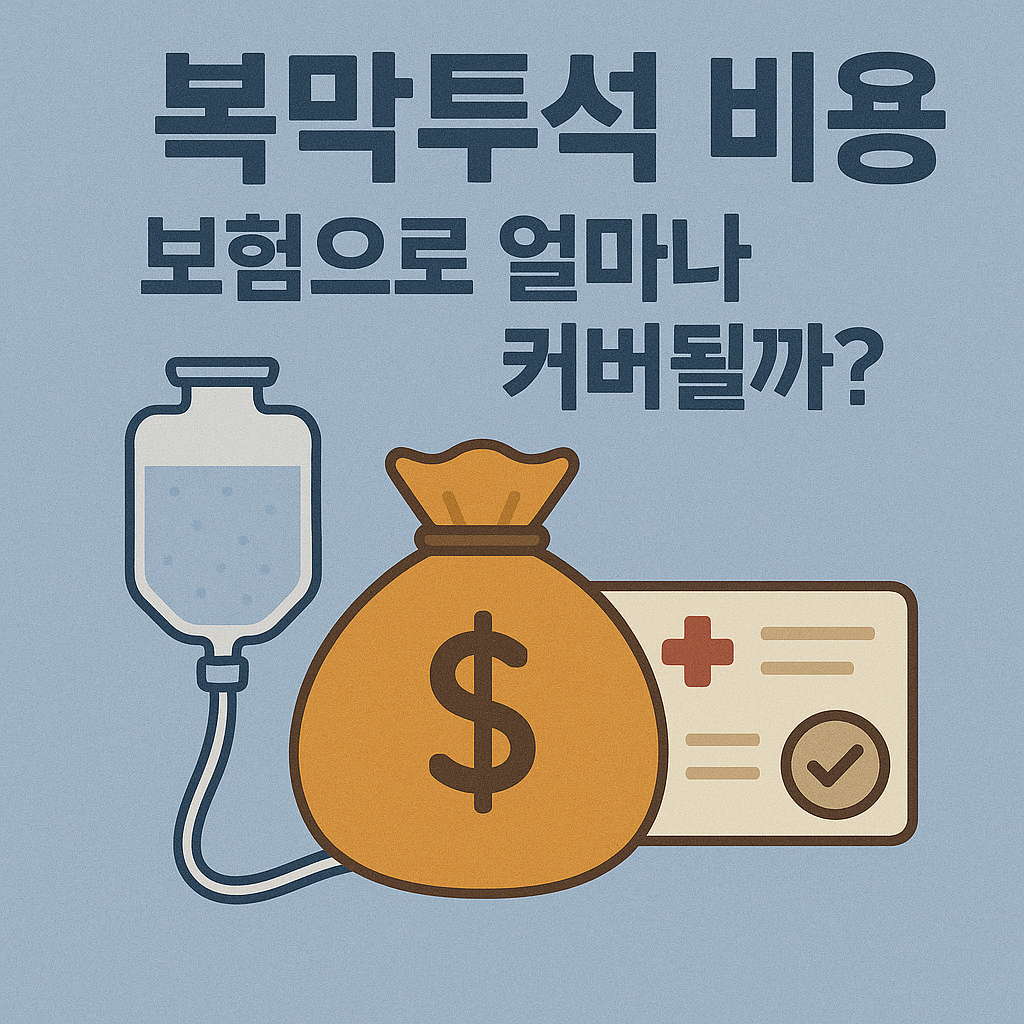 복막투석 비용, 보험으로 얼마나 커버될까?