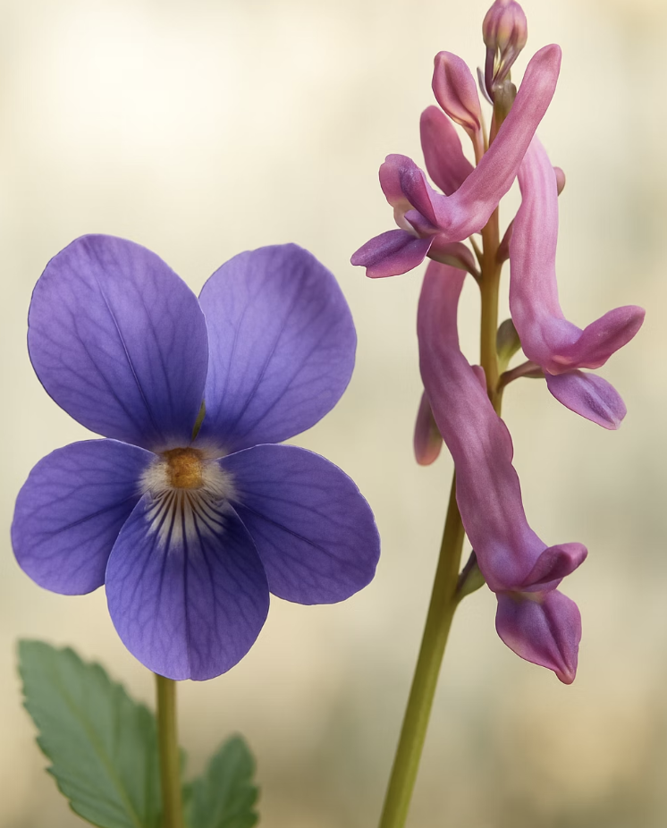 자세히 보면 다른 꽃의 생김새