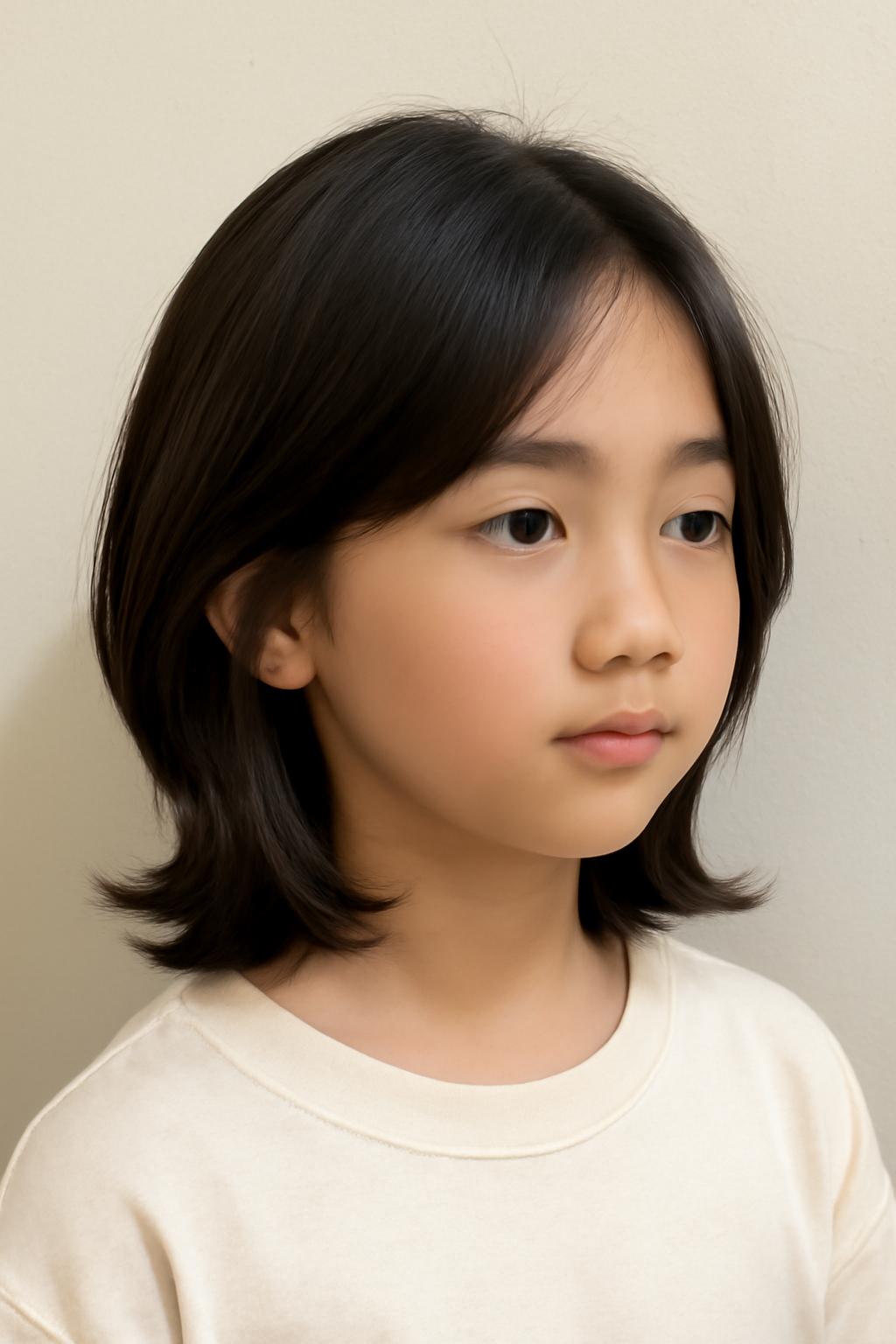 초등학생 레이어드컷 단발