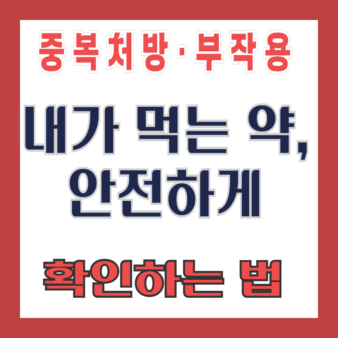 내가 먹는 약 조회 방법｜DUR 서비스로 복약 이력 한눈에 알아보는 서비스