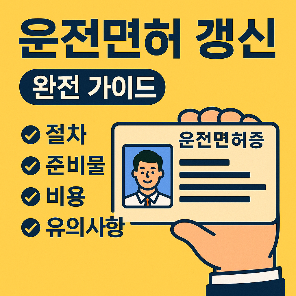운전면허 적성 검사 갱신 완전 가이드