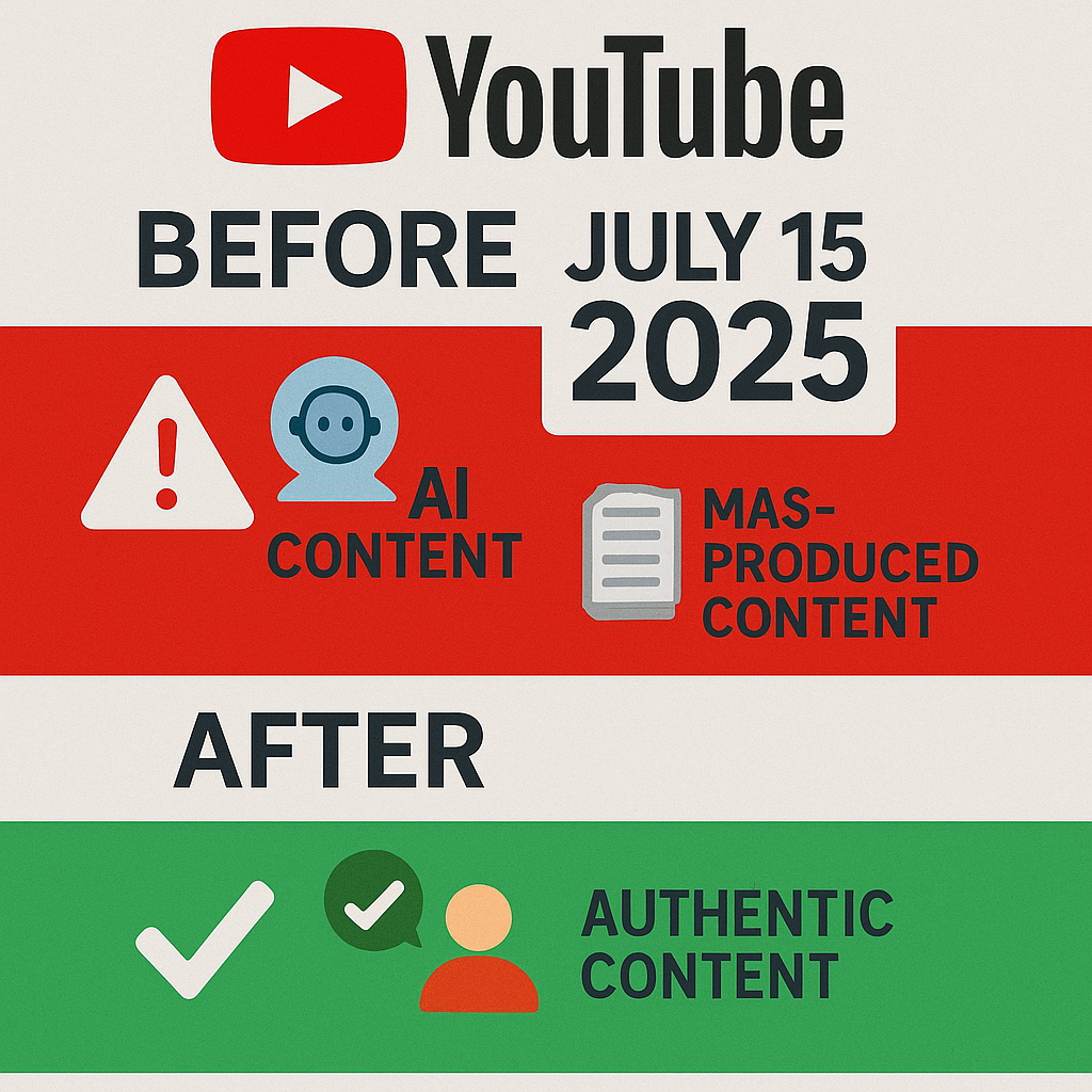 유튜브 정책 변경 개요 - 실제 시행 확인