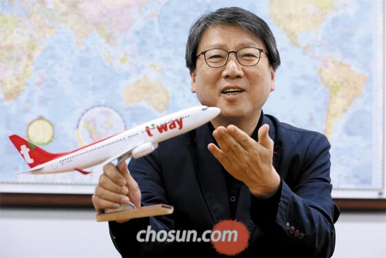 정홍근 티웨이항공 대표.