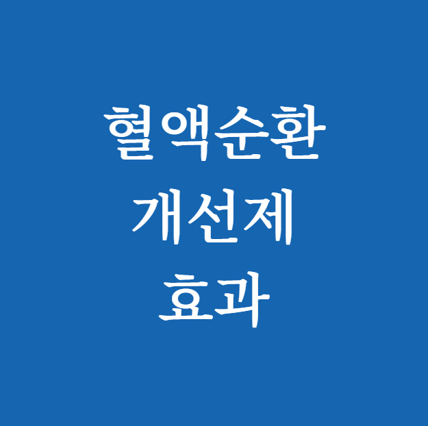 혈액순환 개선제