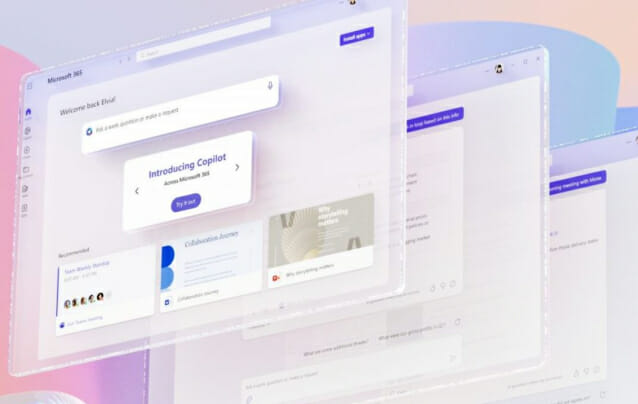 코파일럿 포 마이크로소프트 365가 한국어를 지원한다.