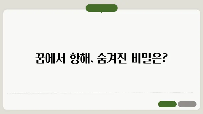 배타는 꿈해몽
