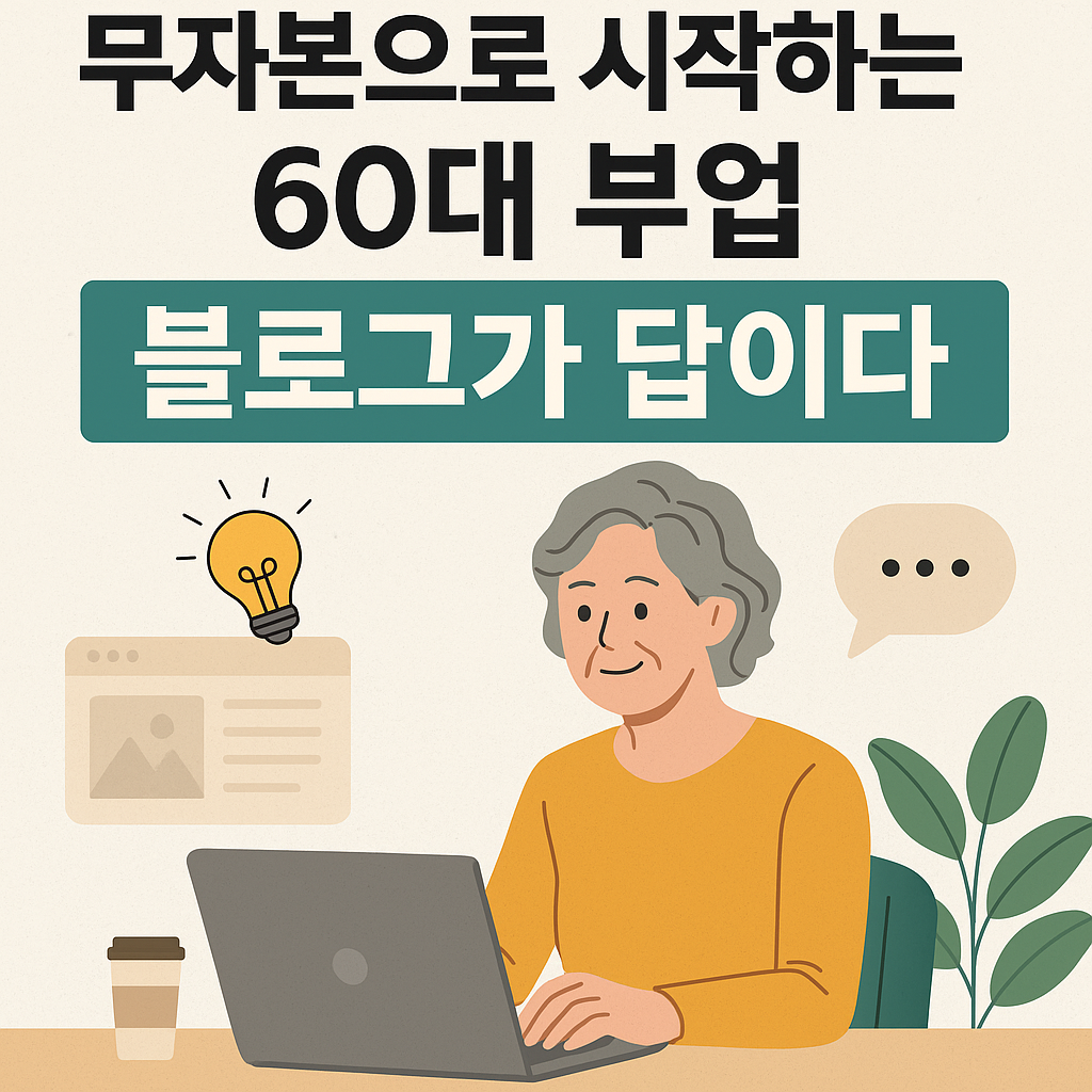 60대 부업 블로그 시작