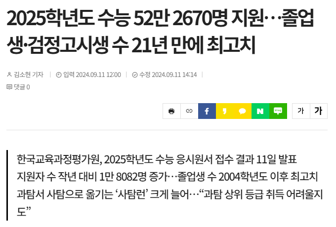 25학년도-수능-응시-분석
