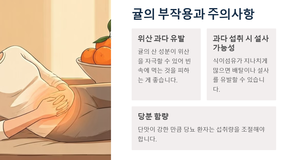 귤의 부작용과 주의사항