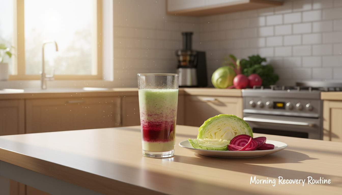 위궤양 회복 식단 양배추 두유 비트 주스