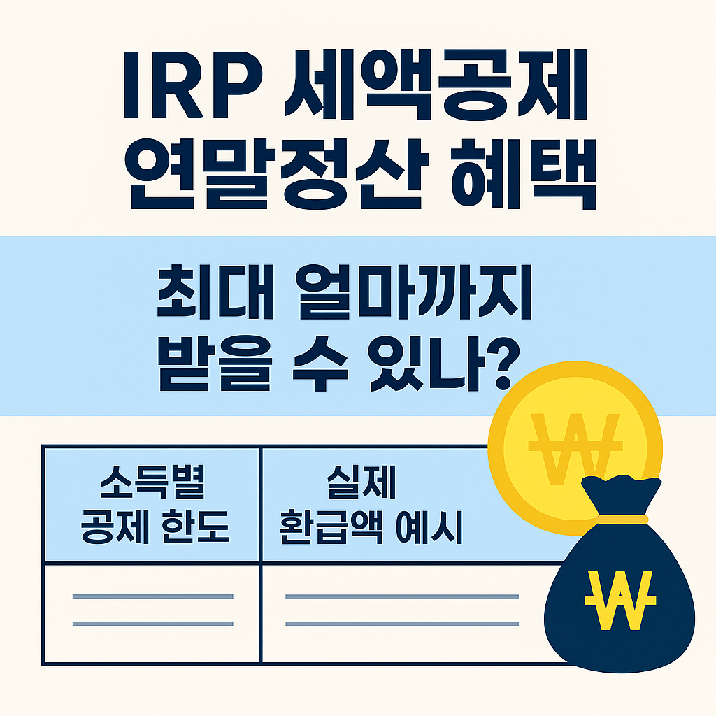 IRP 세액공제 연말정산 혜택