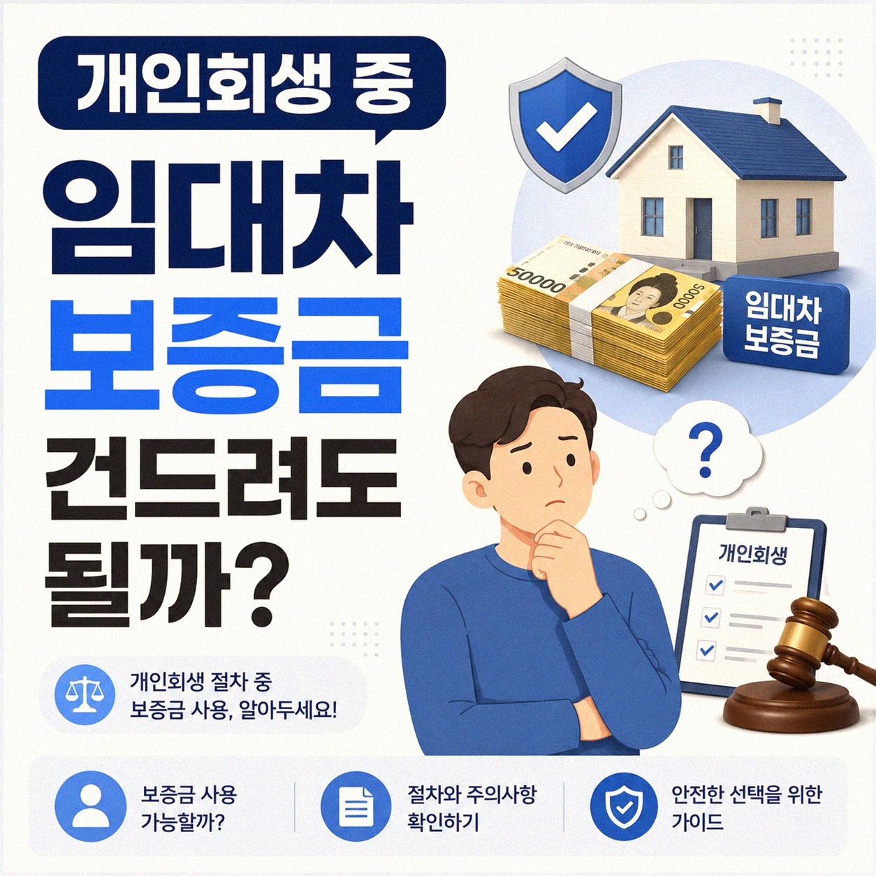 개인회생 중 임대차 보증금 어떻게 해야 할까