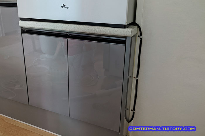 인덕션 레인지 멀티탭 전선 처리