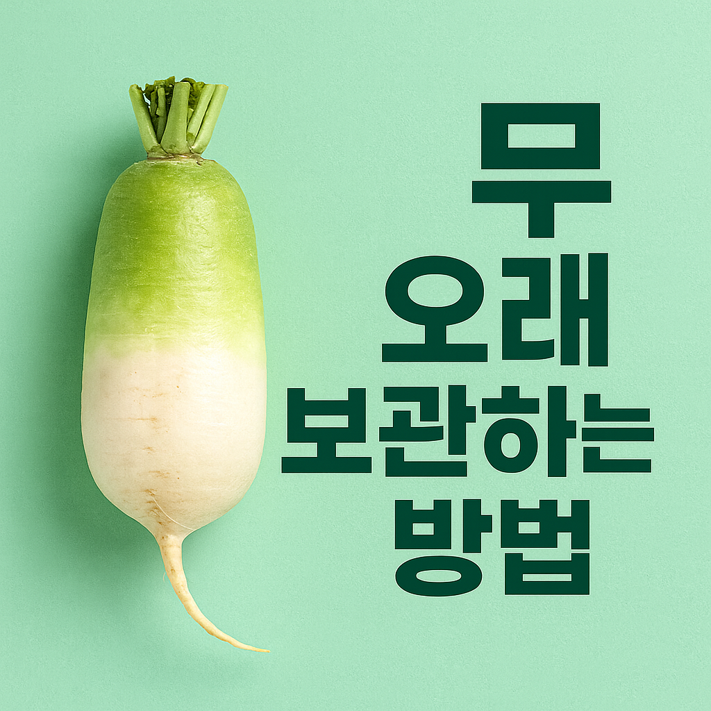 무 오래 보관하는 방법