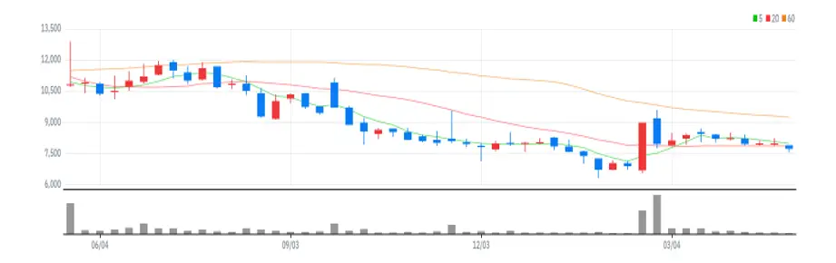 바이오톡스텍 주봉