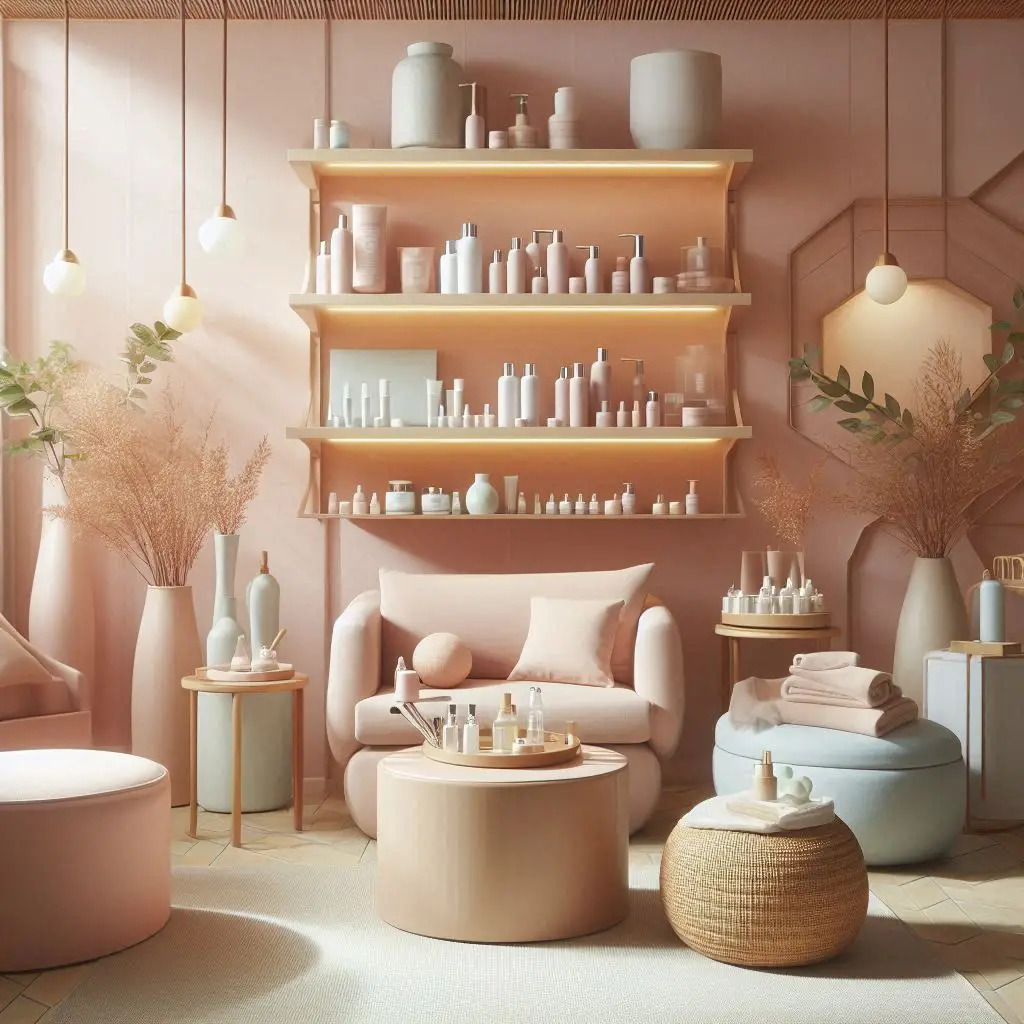 피부,체형관리 샵 배경